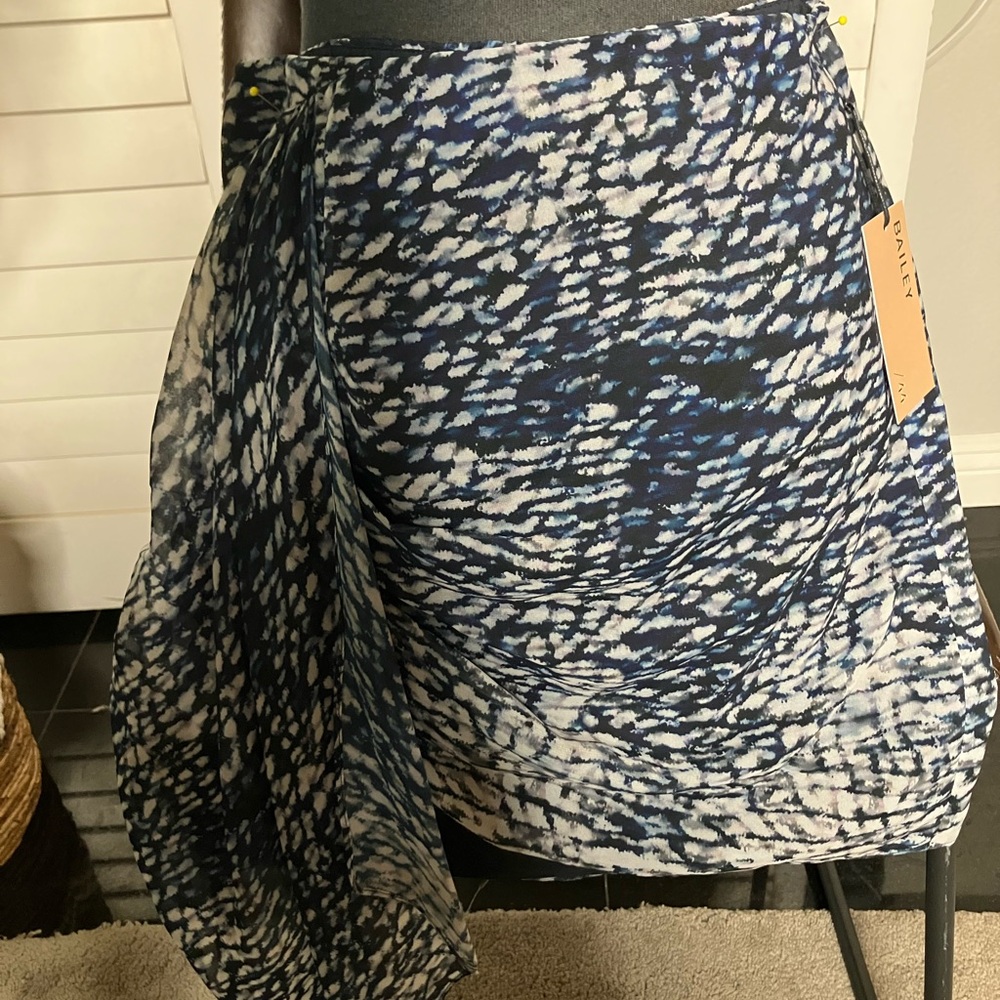 Bailey 44 Blue and White Patterned Skirt